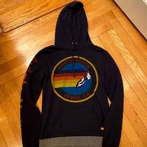 aviator nation navy logo circle pullover hoodie